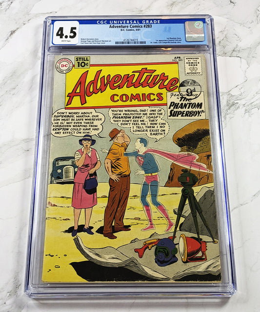 Adventure Comics #283 CGC 4.5 White pages 1961