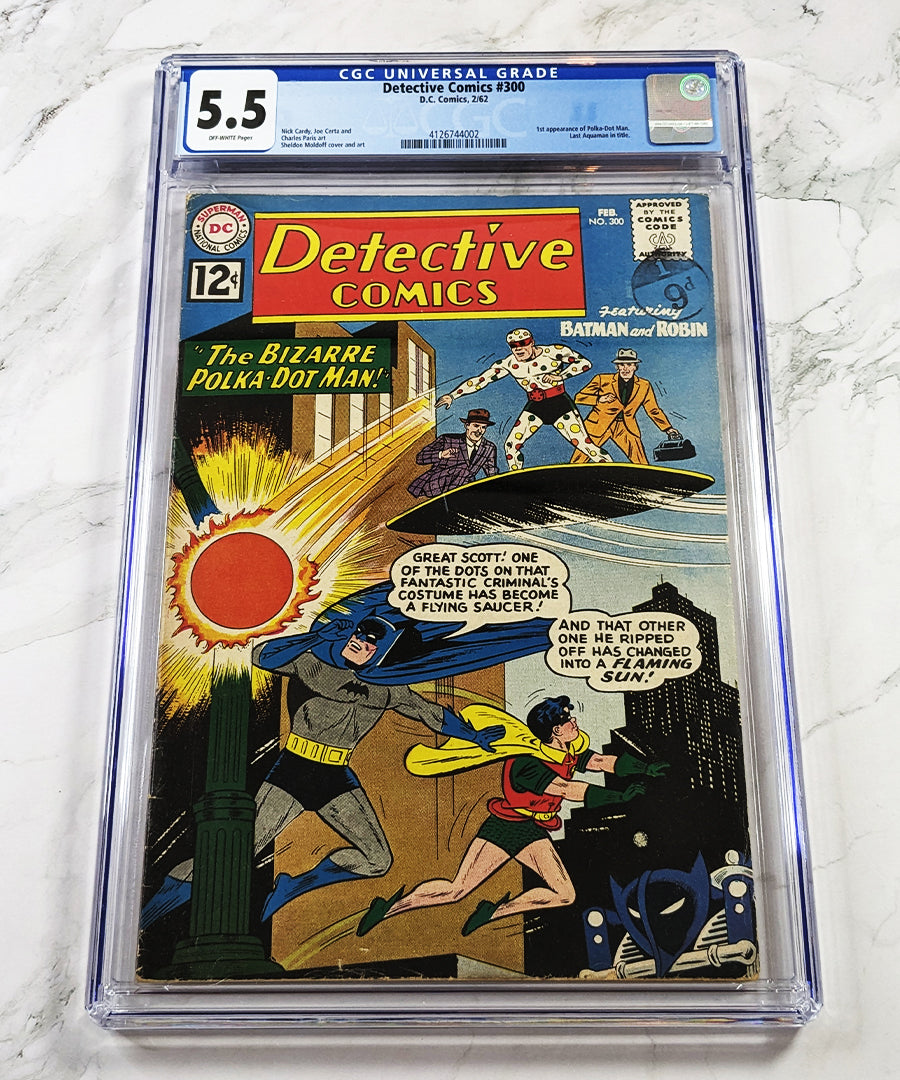 Detective Comics #300 CGC 5.5 O/W Pages 1962