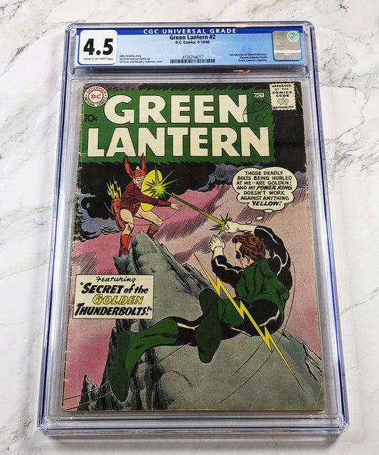 Green Lantern #2 CGC 4.5 C/OW Pages 1960