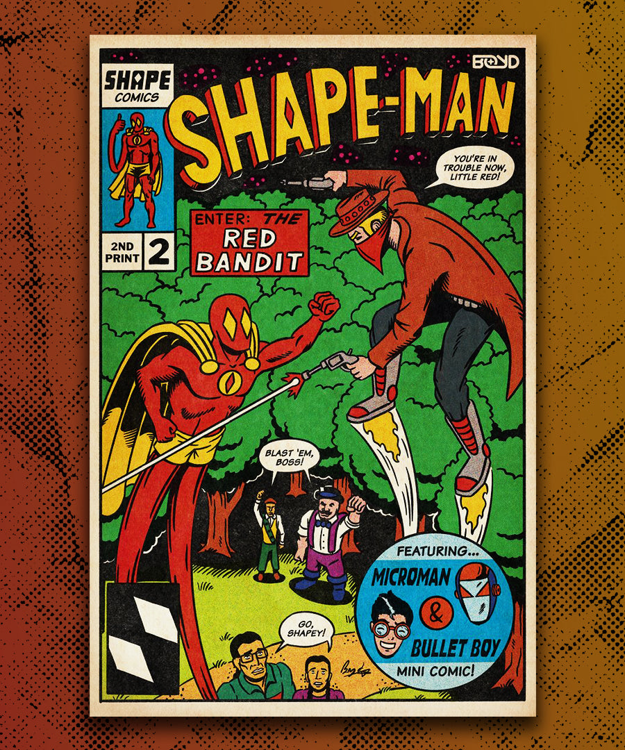 Shape-Man #1-3 Complete Set - Signed by Breyden Boyd