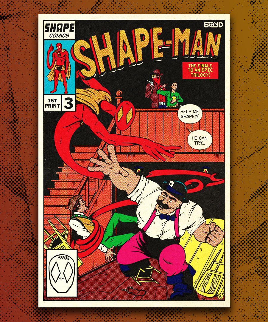 Shape-Man #1-3 Complete Set - Signed by Breyden Boyd