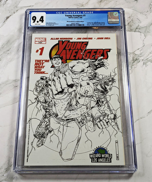 Young Avengers #1 Wizard World Los Angeles Edition CGC 9.4 White Pages 2005