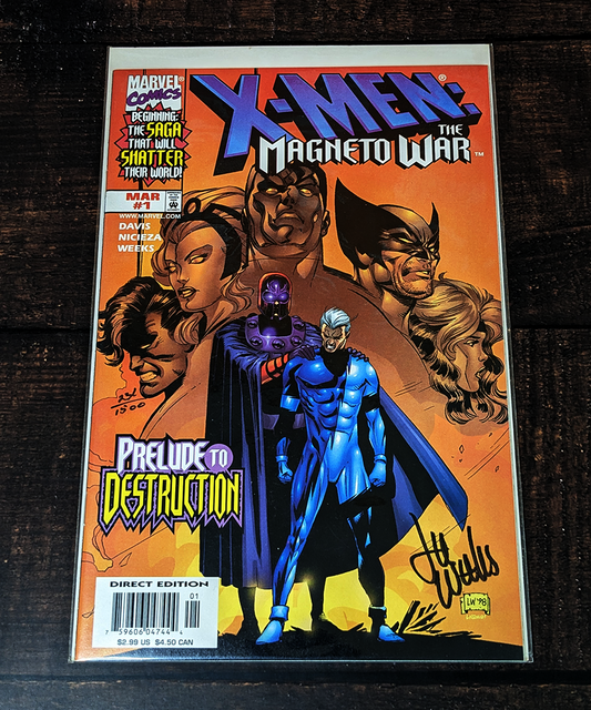 X-Men: The Magneto War #1 Signed by Lee Weeks